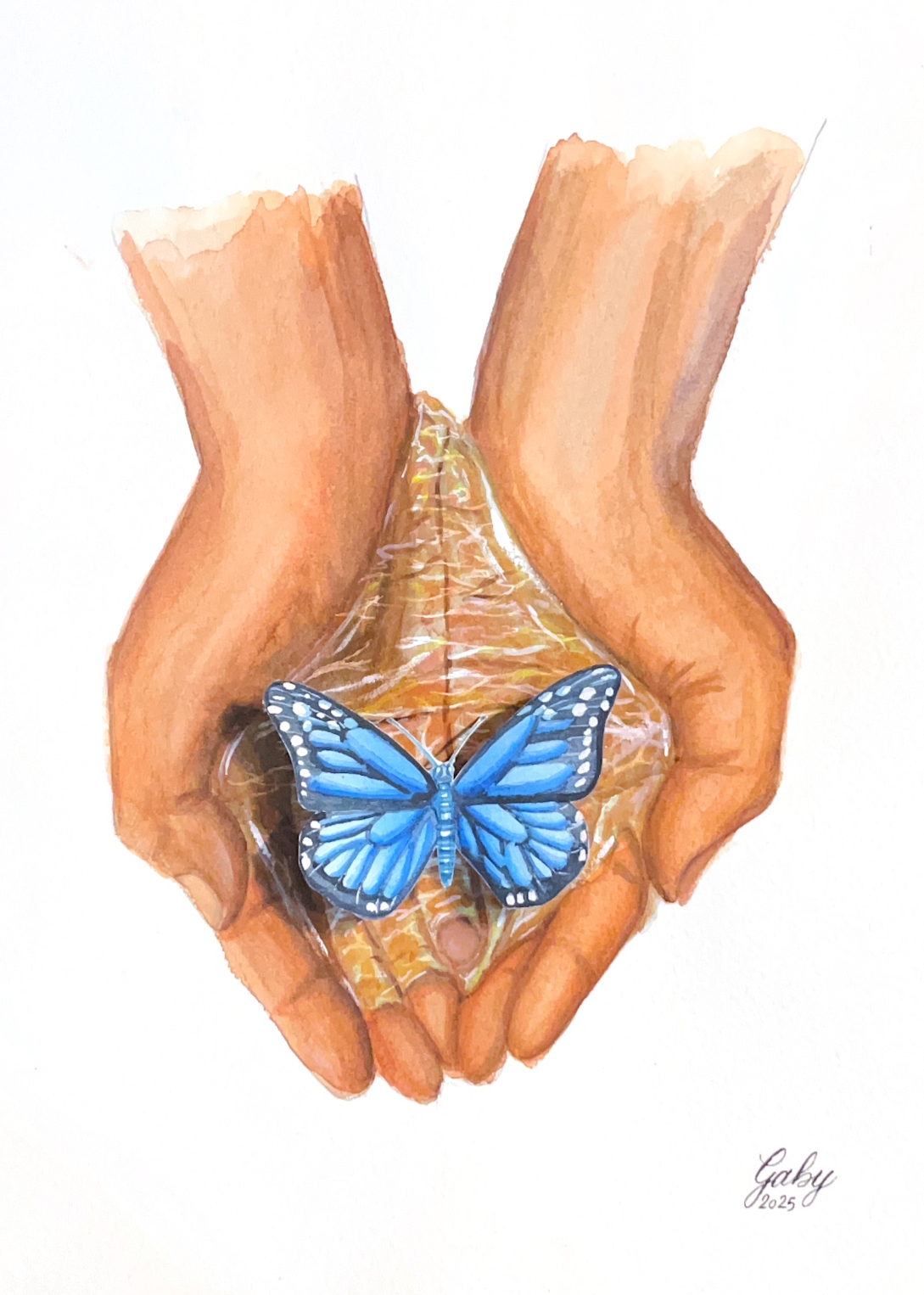 Blue Butterfly 2025 A4